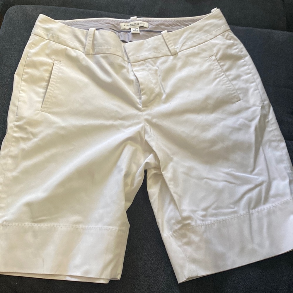 White Banana Republic Bermuda Shorts